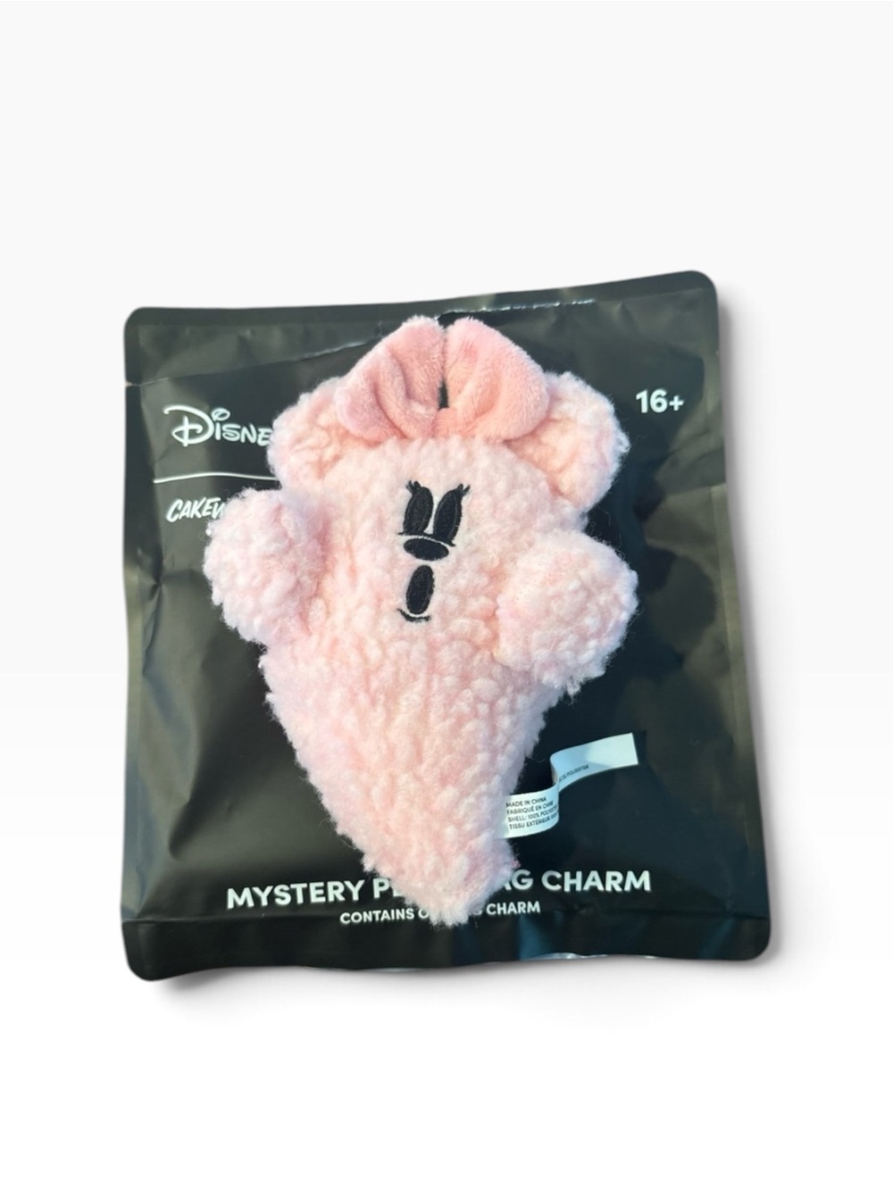 Cakeworthy Disney Plush Bag Charm Pink Ghost Minnie Mouse